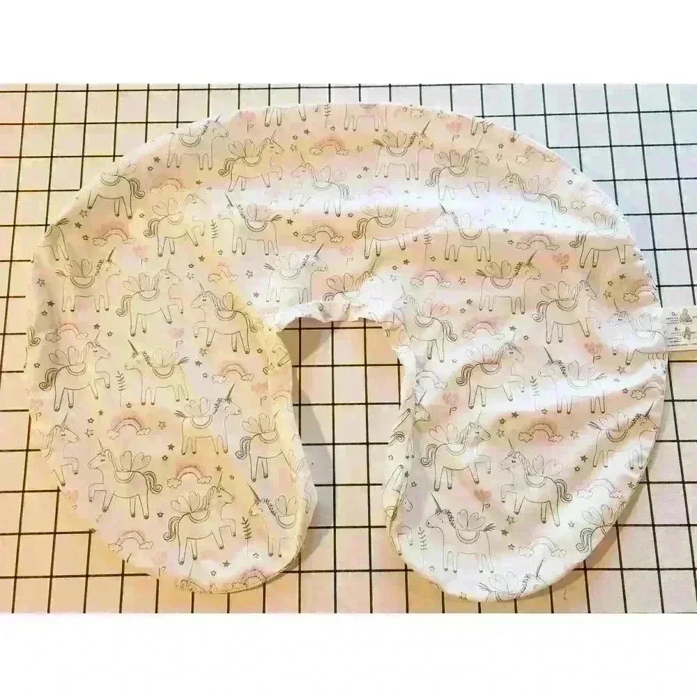 Nursing‎ Pillow Cover for Infant Boppy Breastfeeding Pillow Pink UNICORN